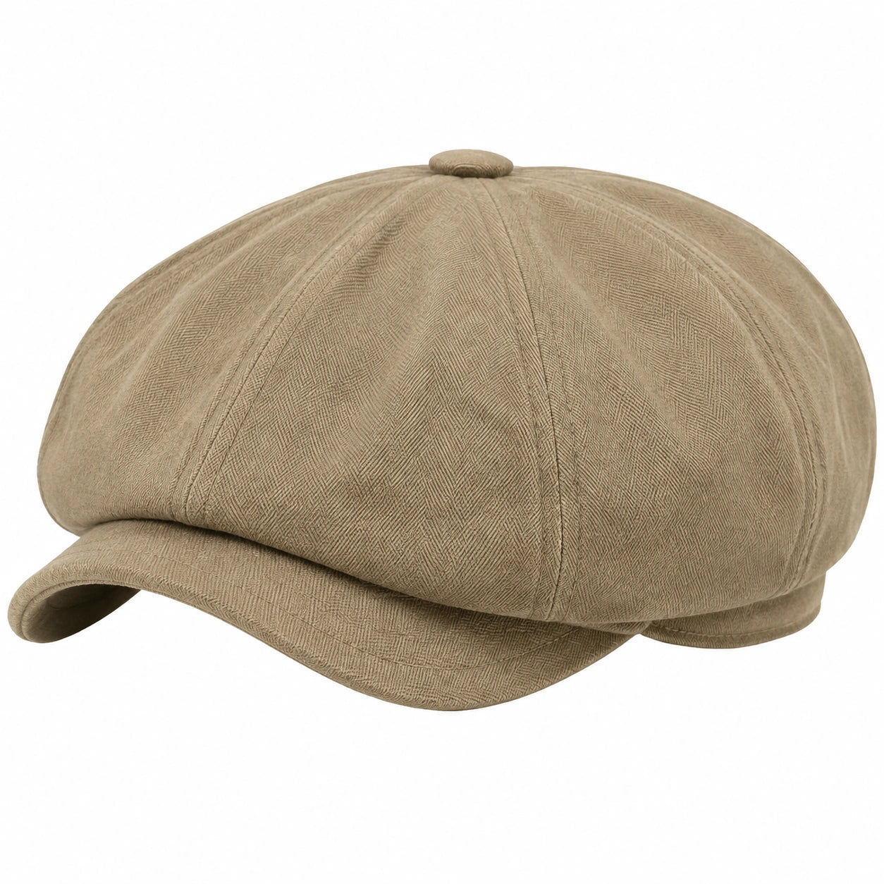 Coppola Taglia unica in tessuto beige - stile classico con visiera